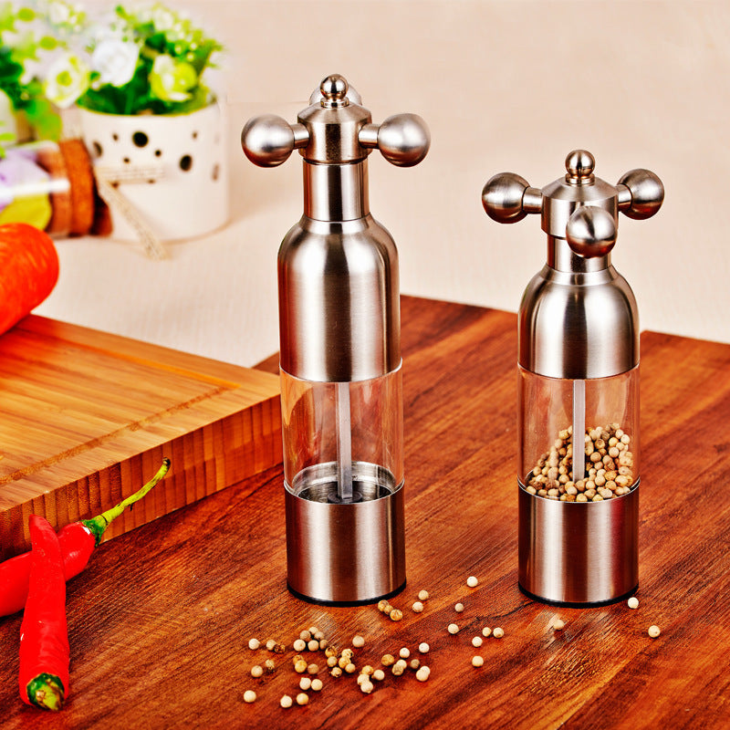 4-in-1 Spice Grinder – Pepper, Salt, Garlic & BBQ Tool