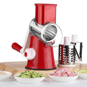 Rotating Vegetable Cutter & Slicer – Chopper, Grater & Shredder