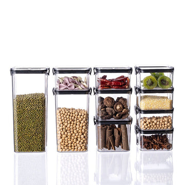 Stackable Transparent Food Storage Box – Airtight & Refrigerator Safe